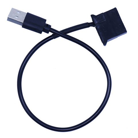1pc  4Pin Female to 5V USB Male USB Adapter Cable USB to 4 Pin Molex Fan Power Cable Computer Case Adapter Cord ► Photo 1/5