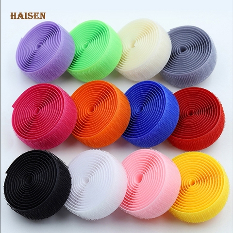 Haisen,2cm*1M Soft Nylon Hook and Loop Adhesive Fastener,AB Sticky Stickers/ Magic Tape For DIY Sewing Accessories Garment,Bag ► Photo 1/6