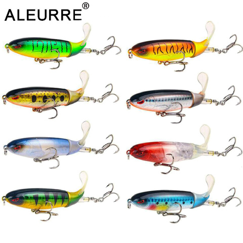 Boxed Quality Whopper Plopper 10cm/ 13g Artificial Top Water Fishing Lure Hard Bait Wobbler Rotating Soft Tail Fishing Tackle ► Photo 1/6