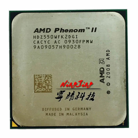 AMD Phenom II X2 550 3.1 GHz Dual-Core CPU Processor HDZ550WFK2DGI /HDX550WFK2DGM Socket AM3 ► Photo 1/1