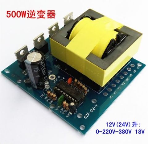 500W Inverter Boost Board Transformer Power DC 12V /24v TO AC 220V 380V Car Converter ► Photo 1/4