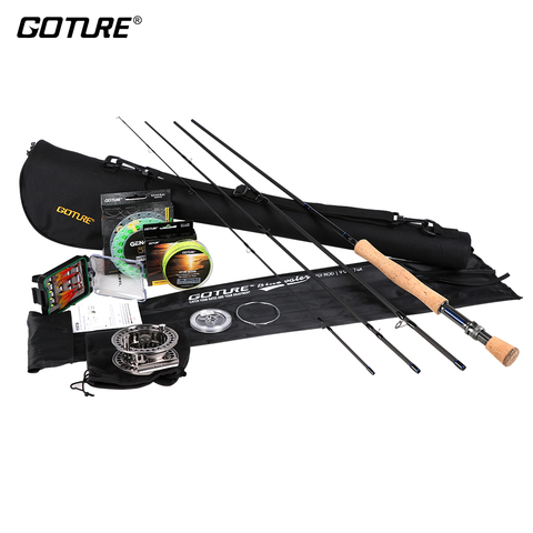 Goture Fly Fishing Rod Combo 2.7M Bluewater Fly Rod, CNC-machined Aluminum Fly Reel 5/6 7/8, Main/Backing Line Dry/Wet Flies ► Photo 1/6