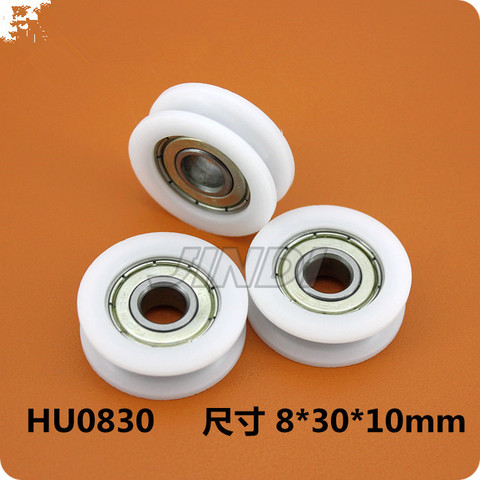 4pcs 30mm Round Groove Nylon Pulley Wheels Roller for 3mm rope w/ 625ZZ Bearing ► Photo 1/1