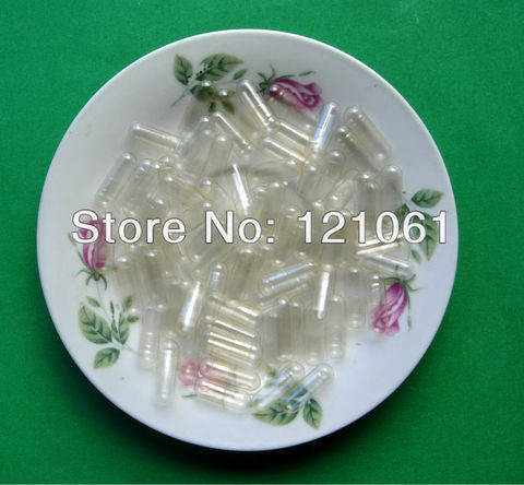 00# HPMC Capsule 100-5000 pcs! Clear,White colors,Vegetable Empty Case,HPMC Vegetarian Empty Capsules! (joined or seperated) ► Photo 1/4