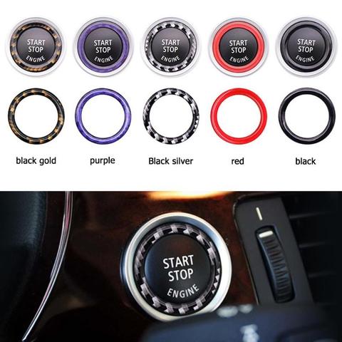 Car Engine Start Stop Button Decoration Ring Trim For BMW 1/3/5 Series E87 E90 E60 320 Car Accessories Interior Mouldings New ► Photo 1/6