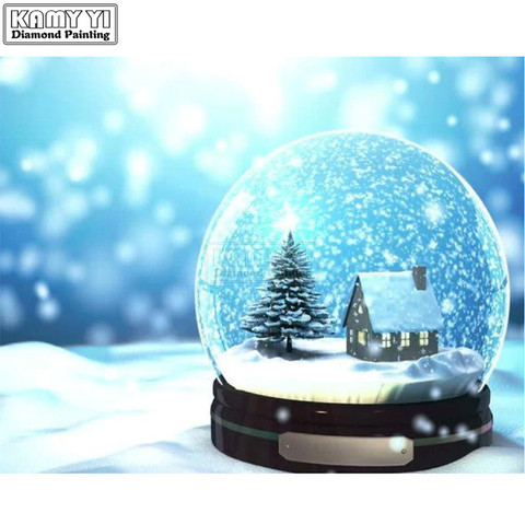 Diamond Mosaic Christmas Snow Globe Diamond Painting Cross Stitch Diamond Embroidery Full Kit Patterns Rhinestones Arts LK1 ► Photo 1/6