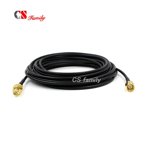 1pcs 5M SMA Male to SMA Female Extension Cable Antenna RG174,SMA Male Jack to SMA female Plug RF Coaxial Extension Jumper ► Photo 1/1