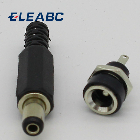 2.1x5.5mm DC Power Female Plug Jack 5pcs + Male Plug Jack Connector Socket Adapter 5pcs ► Photo 1/5