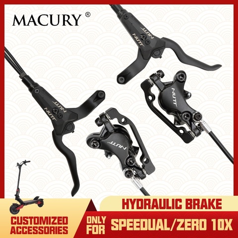 Macury Hydraulic Disc Brake Set only for Speedual Zero 10X T10-ddm Oil Clamp Customized Update Spare Parts Electric Scooter ► Photo 1/6