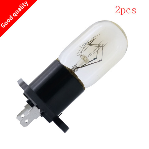 2 Pcs New Universal Replacement Parts Microwave Oven Globe Lamp Bulb Straight Terminals 230V 20W T170 Series For LG SR059 ► Photo 1/3