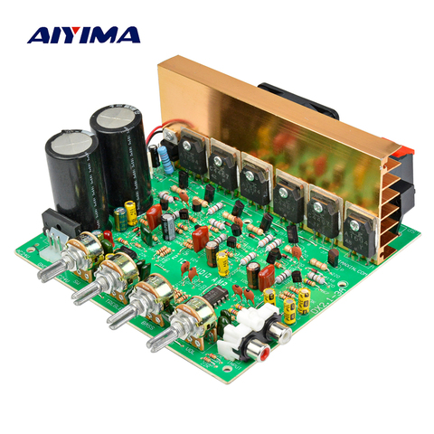 AIYIMA Audio Amplifier Board 2.1 Channel 240W High Power Subwoofer Amplifier Board AMP Dual AC18-24V Home Theater ► Photo 1/6