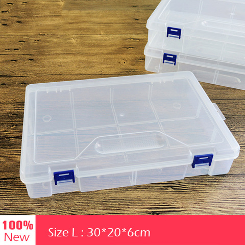 L Plastic Big Storage Boxes Bins for Tools/Diamond&Fishing Gear&Screw/Makeup Brush Desk Organizer Holder ► Photo 1/5