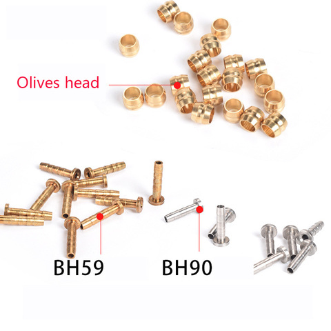 10 pairs MTB Bike Hydraulic disc brake Needle Olive Connect Insert for Olive shimano BH90 BH59 Bicycle oil brake tube hose ► Photo 1/5
