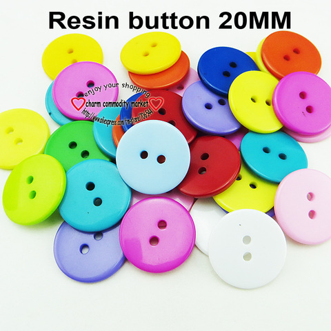 100PCS  20MM MIXED  SHIRT round resin buttons coat boots sewing clothes accessories R-264 ► Photo 1/5