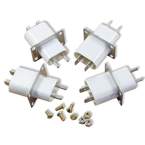 4Pieces/Lot New Microwave Oven Magnetron Accessories Launch Tube Socket Heating Tube High Voltage Filament Plug Connector Socket ► Photo 1/5