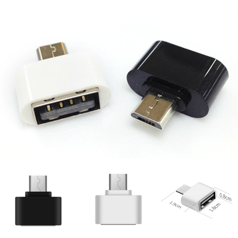 2pcs Portable Useful Micro USB Male To USB 2.0 Female Adapter OTG Converter For Android Tablet PC Cell Phone ► Photo 1/6