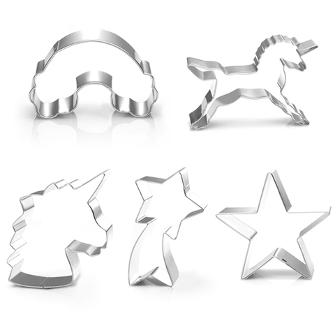 1Pcs Unicorn Head Cookie Cutter Stainless Steel Fondant Cutter Baking Cookie Mold Biscuit Mould ► Photo 1/6