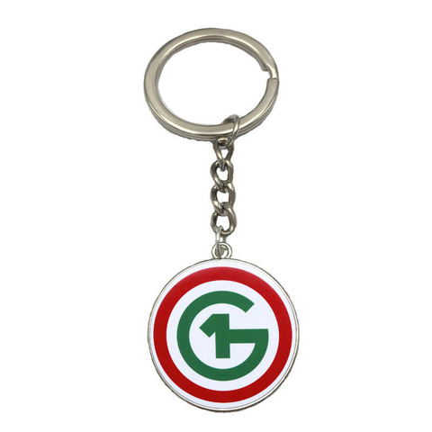 o1g Hungary Keychain Classic Logo Glass 27mm Dome Pendant Key Chain Purse Bag Charm Key Ring Porte Clef Souvenirs K00066 ► Photo 1/4