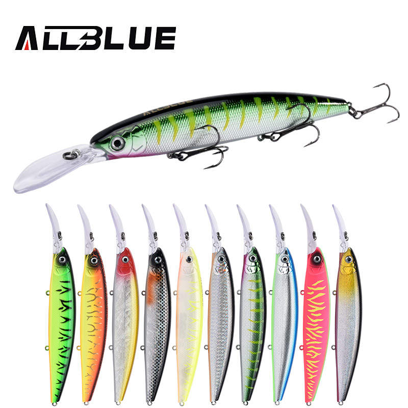ALLBLUE CRAFTY 130SF Fishing Lure 130mm 27.5g Wobbler Slow Floating Minnow Longbill Crankbait Pike Plastic Bait Fishing Tackle - Price history & Review | AliExpress Seller - allblue Official Store | Alitools.io ALLBLUE CRAFTY 130SF Fishing Lure 130mm 27.5g Wobbler Slow Floating Minnow Longbill Crankbait Pike Plastic Bait Fishing Tackle - Price history & Review | AliExpress Seller - allblue Official Store | Alitools.io