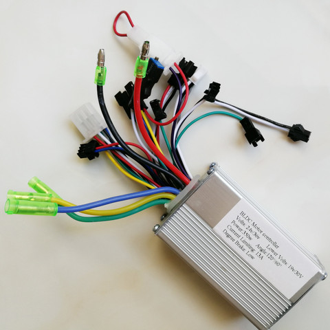 Silent BLDC Motor Driver 6 Mos 13A 24v 36v 250w 350w E bike Controller Hub motor controller Bicicleta Eletrica Engine controller ► Photo 1/5