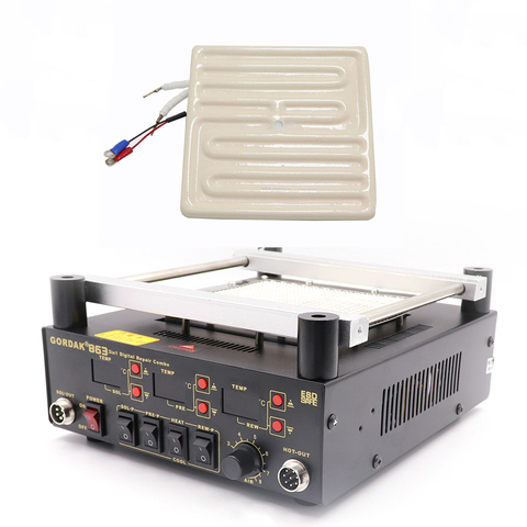 GORDAK 853 863 heating plate far infrared ceramic heating brick BGA rework station dedicated 120 * 120MM 600W 220v ► Photo 1/6