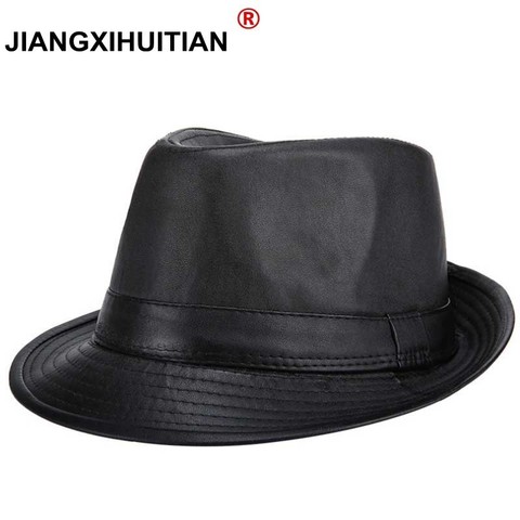 2017 new Sir Classic PU leather hat hat Men to restore ancient ways to keep warm warm Fast recovery fashion ► Photo 1/1