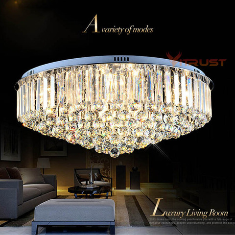 Luxury Crystal Chandeliers Ceiling Lamp Lighting Lustre Simple Atmospheric Sitting Room Crystal Ceiling Light Fixture ► Photo 1/1