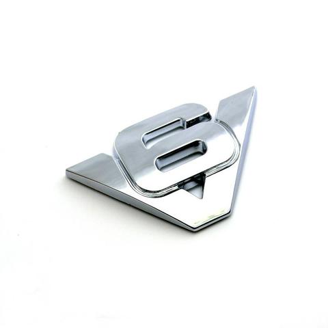 ABS Plastic Chrome V6 Car Stickers Emblems Badges Logos ► Photo 1/4