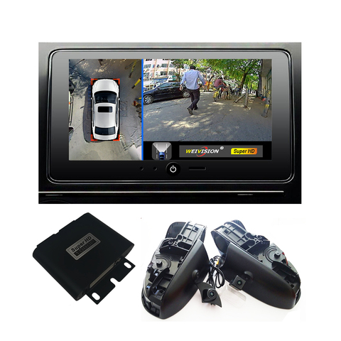 1080P 360 bird View Surround Car DVR Record Monitor System, All round rear View Camera for Toyota Camry Reiz Crown Corolla ► Photo 1/1