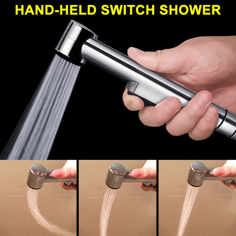 New Hot 1pcs Hand-held Switch Clean Body Bidet Nozzle Spray Shower Head Toilet Kitchen Garden Flusher ► Photo 1/6