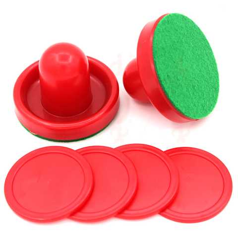 Air Hockey Accessories 76mm Goalies & 52mm Puck Felt Pusher mallet Adult Table games entertaining toys ► Photo 1/6
