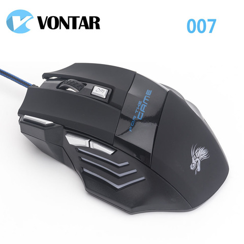 Professional VONTAR 5500 DPI Gaming Mouse 7 Buttons LED Optical USB Wired Mice for Pro Gamer Computer Better than X7 mouse ► Photo 1/6