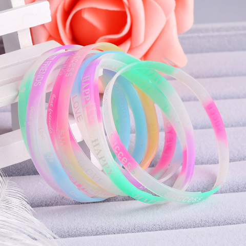 26PC/Pack Party Favors Color Letter Bracelet Boys Girls Adult Wrist Strap Wedding birthday Party Baby Shower Guest Small Gifts ► Photo 1/6