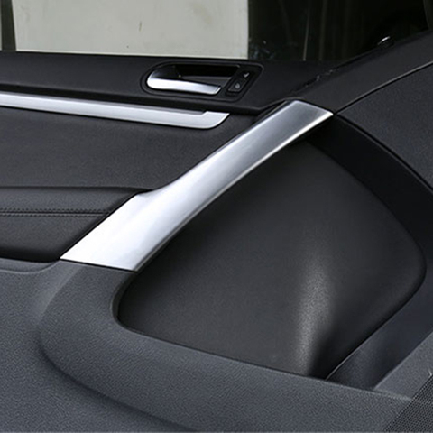 4pcs/set Fit for Tiguan 2012 2013 2014 2015 2016 ABS Chrome Matte trim inner door armrest decoration cover trim Styling ► Photo 1/6