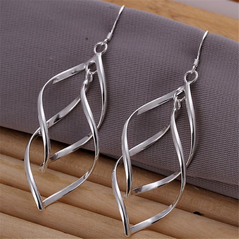 hot , cute for women lady Beautiful party jewelry silver color earrings fashion jewelry charm wedding holiday gifts E168 ► Photo 1/4