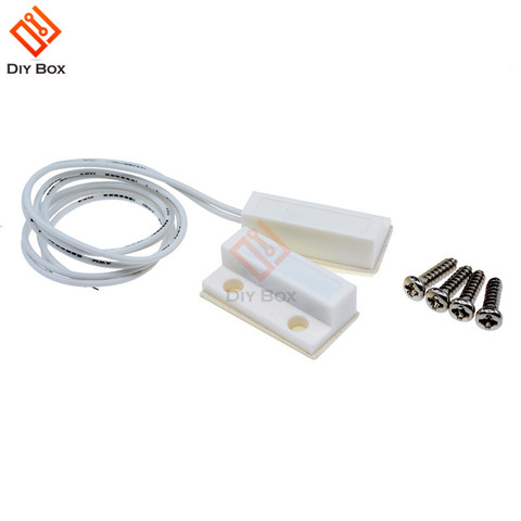 1Pair MC-38 MC38 Wired Door Window Sensor N/O Switch Magnetic Alarm 330MM Length 100V DC Normally-Closed NC For Home Safe ► Photo 1/6
