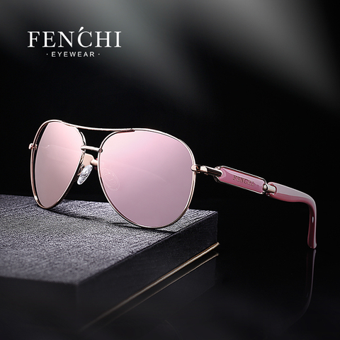 FENCHI Pink Sunglasses Women Black Mirror Female Fashion Sun Glasses Brand Designer Oculos Feminino De Sol ► Photo 1/6