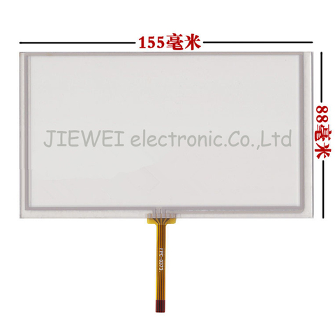6.2 inch touch screen 155mm*88mm for HSD062IDW1 CLAA062LA01 digitizer panel glass ► Photo 1/1