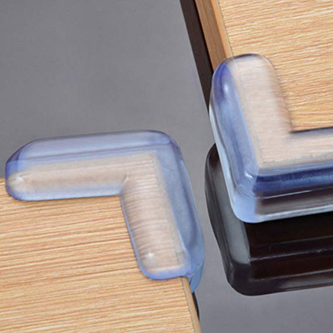 4pcs Transparent Anti-collision Angle PVC Pad Child Safety Corner Guard Baby Collision Proof Protector Table Corner Bumper ► Photo 1/6