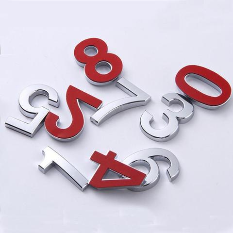 Silver Door Numbers Self Adhesive Small Plastic 0 to 9 Digit DIY Address Table Cabinet Mailbox Number Hotel Apartment Door Plate ► Photo 1/6