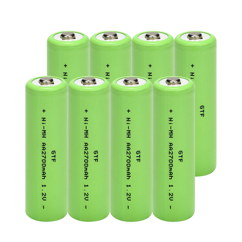 GTF 1.2V AA rechargeable battery 2700mah New Alkaline Rechargeable battery for led light toy mp3 Free shipping Drop shipping ► Photo 1/1