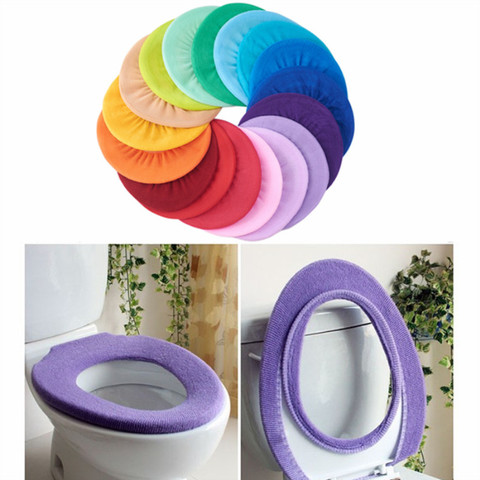 Bathroom Toilet Seat Cushion Washable Closestool Cover Pad Soft Warmer Mat