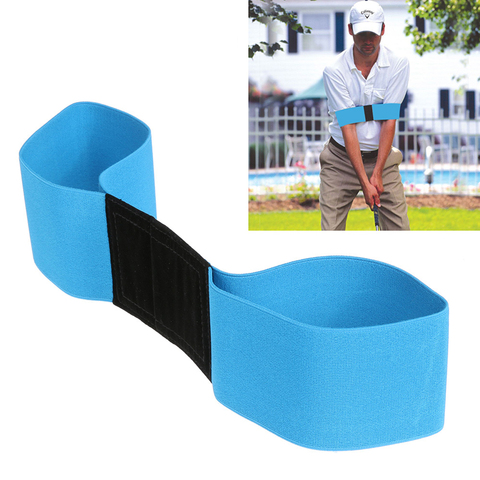 Golf Swing Trainer eginner Practicing Guide Gesture Alignment Training Aid Aids Correct Swing Trainer Elastic Arm Band Belt ► Photo 1/6