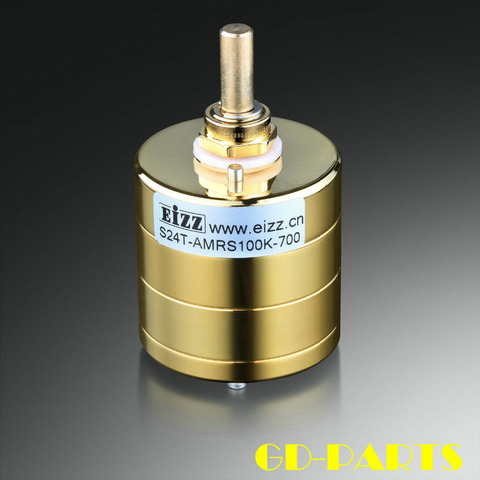 EIZZ Premium Gold 24-Step Stereo Attenuator Volume Potentiometer 10K 100K 250K ARMS Resistor For HIFI AUDIO Vintage Tube AMP DIY ► Photo 1/6