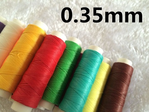 JH003  0.35mm 50m Long Waxed Thread Waxed String for Leather Sewing Leather Waxed String ► Photo 1/4