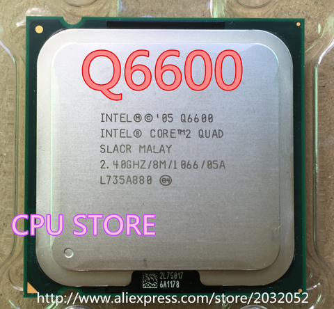 lntel CORE 2 QUAD Q6600 Processor 2.4GHz/8MB /Quad-Core/FSB 1066 Desktop LGA 775 CPU  can  working ► Photo 1/1
