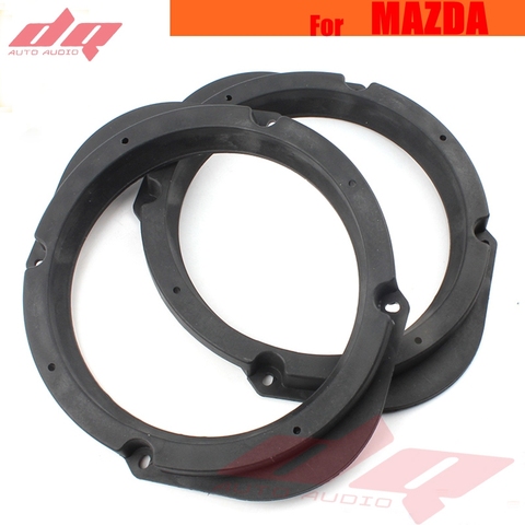 Solid Car Speaker Spacer 6.5'' for Mazda M3 M5 M6 M8 Car Audio Horn Refit Rings Mat Mount Adapter Stereo Install Black 2 PCs ► Photo 1/6