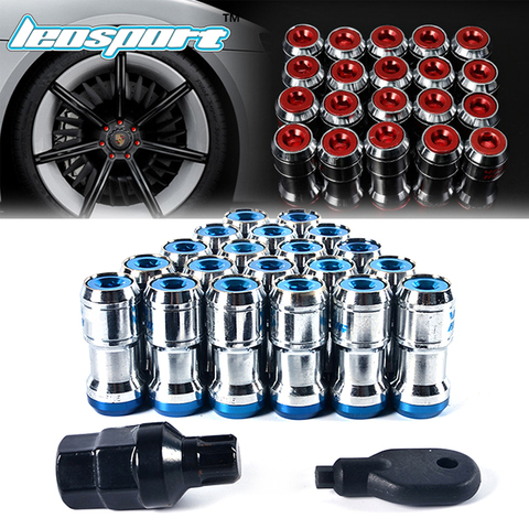 Leosport-New Style For Volk rays Wheel Nuts Iron Racing Lug Nuts 20pcs lock racing lug nuts+2 pcs security key Wheel Screw Nuts ► Photo 1/1