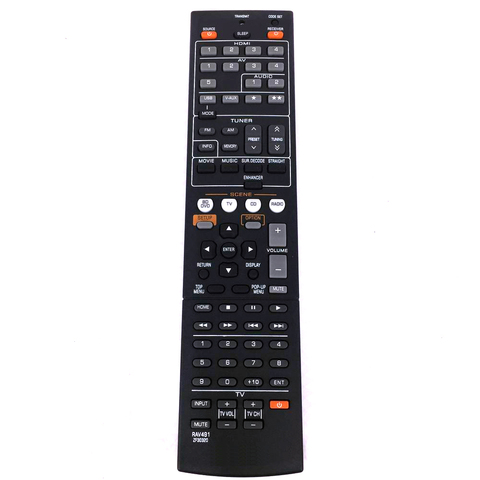 New Remote Control RAV491 ZF30320 For YAMAHA HTR-4066 RX-V475 AV Receiver Radio TV REPLACE RAV375 RX-V375 RAV494 RX-V479 ► Photo 1/5
