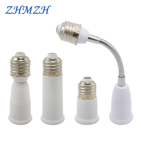 2pcs/lot E27 To E27 Lamp Base Converter 65mm 95mm Lamp Holder Extender E27-E27 Lamp Socket Adapter Flame Retardant For LED Bulb ► Photo 1/6